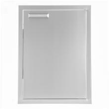 BBQGuys Sonoma Series 17-Inch Stainless Steel Right-Hinged Single Access Door - Vertical