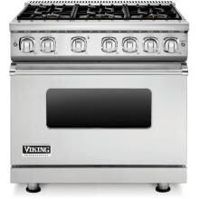 Viking Professional 7 Series 36-Inch 6-Burner Propane Gas Range - Stainless Steel - VGR73616BSSLP image