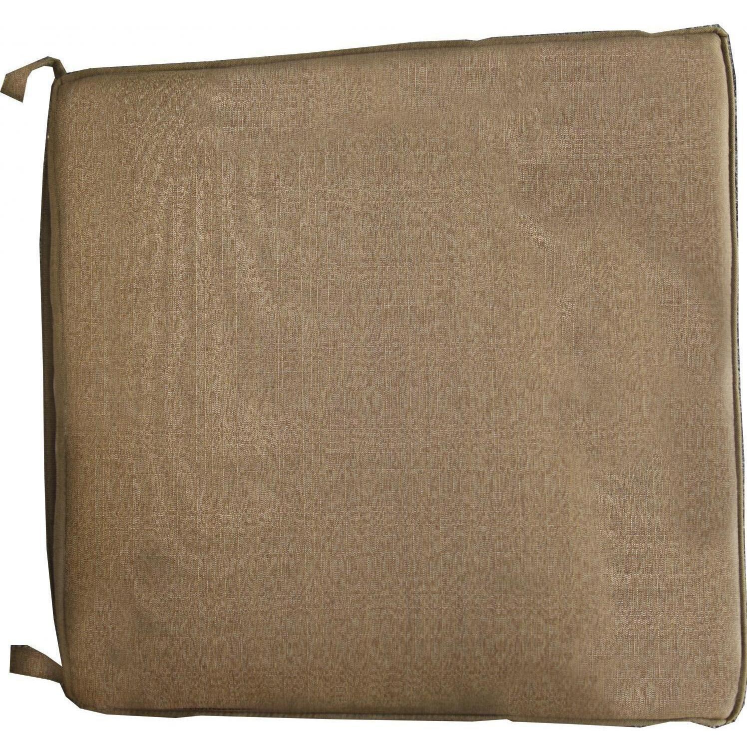 Santa Anita Cast Aluminum Patio Right Facing Sectional Chair W/ Sesame Sunbrella Cushions By Darlee - Cushion Color (Sesame) - White Background thumbnail