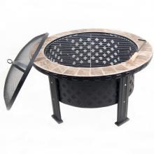 Landmann Big Sky Wildlife 24 Inch Wood Burning Fire Pit With Black