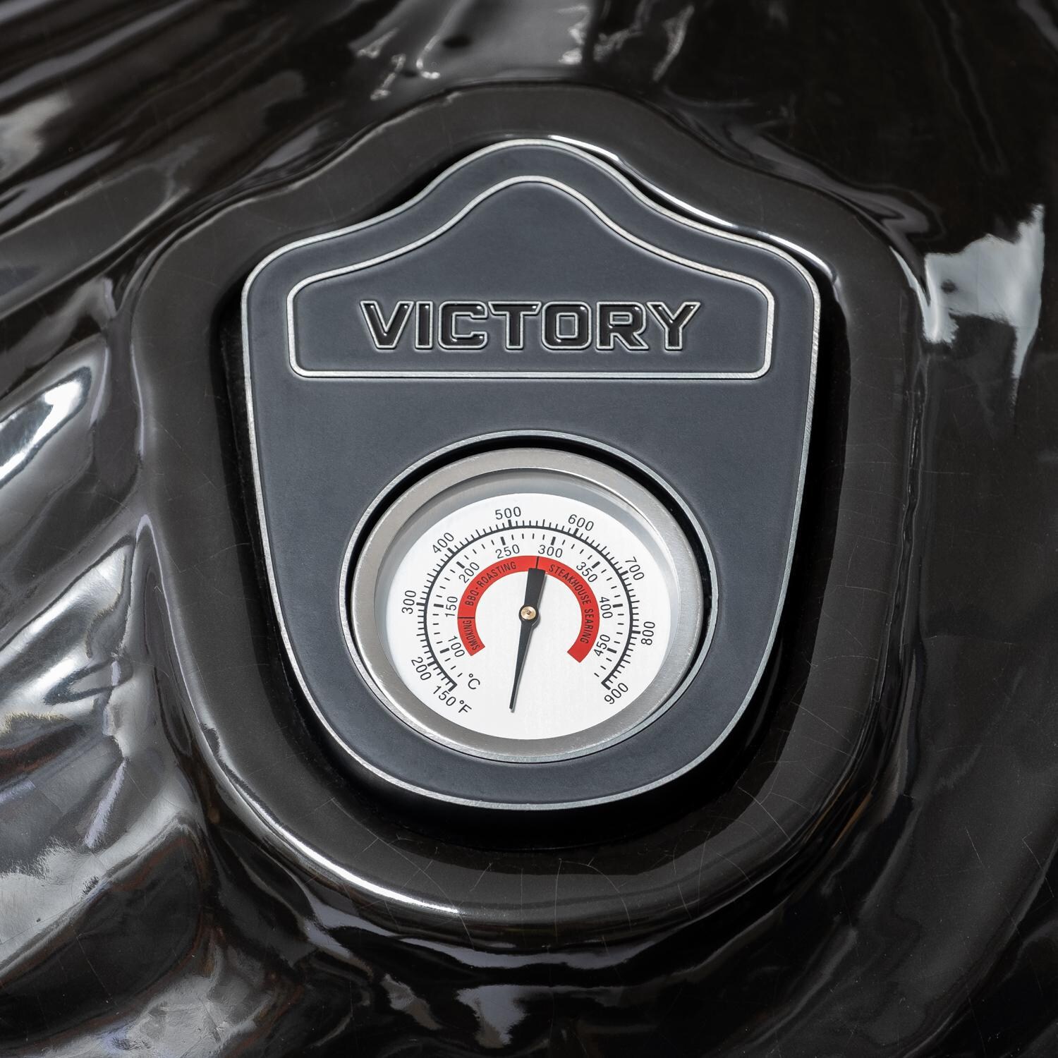 Victory BBQ-VCT-K-24B 21-Inch Kamado Grill & Smoker - Integrated Dome Thermometer thumbnail