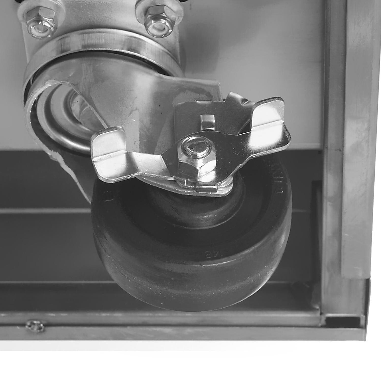 BBQ Guys Stainless Steel Kamado Cart - Locking Caster Wheel thumbnail