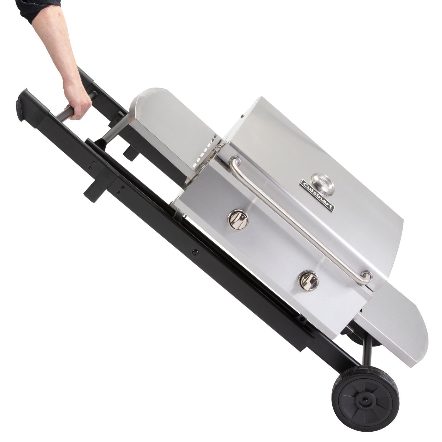 Cuisinart CGG-340 Chef's Style Roll-Away Gas Grill - Cart Folded thumbnail