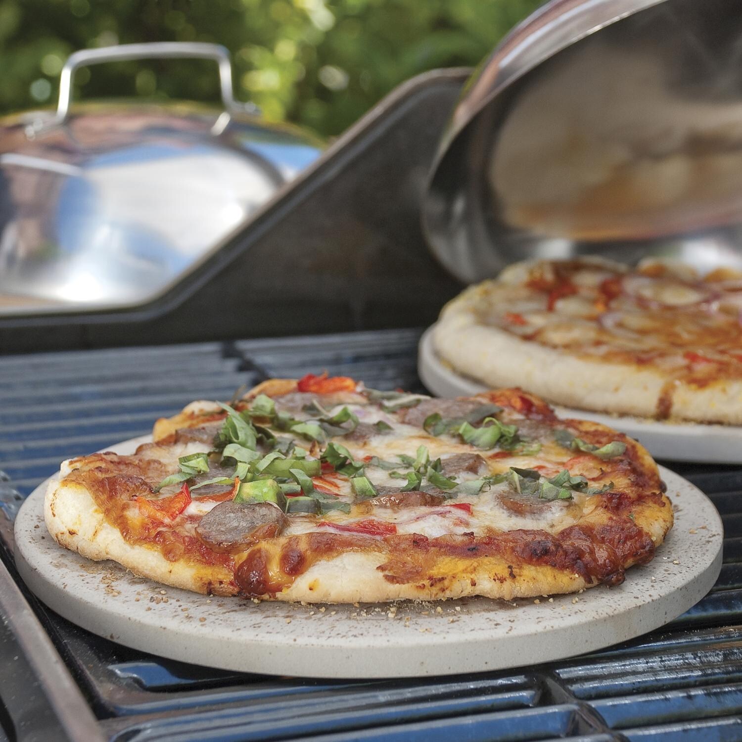 Pizza Stone Set With Dome Lids thumbnail