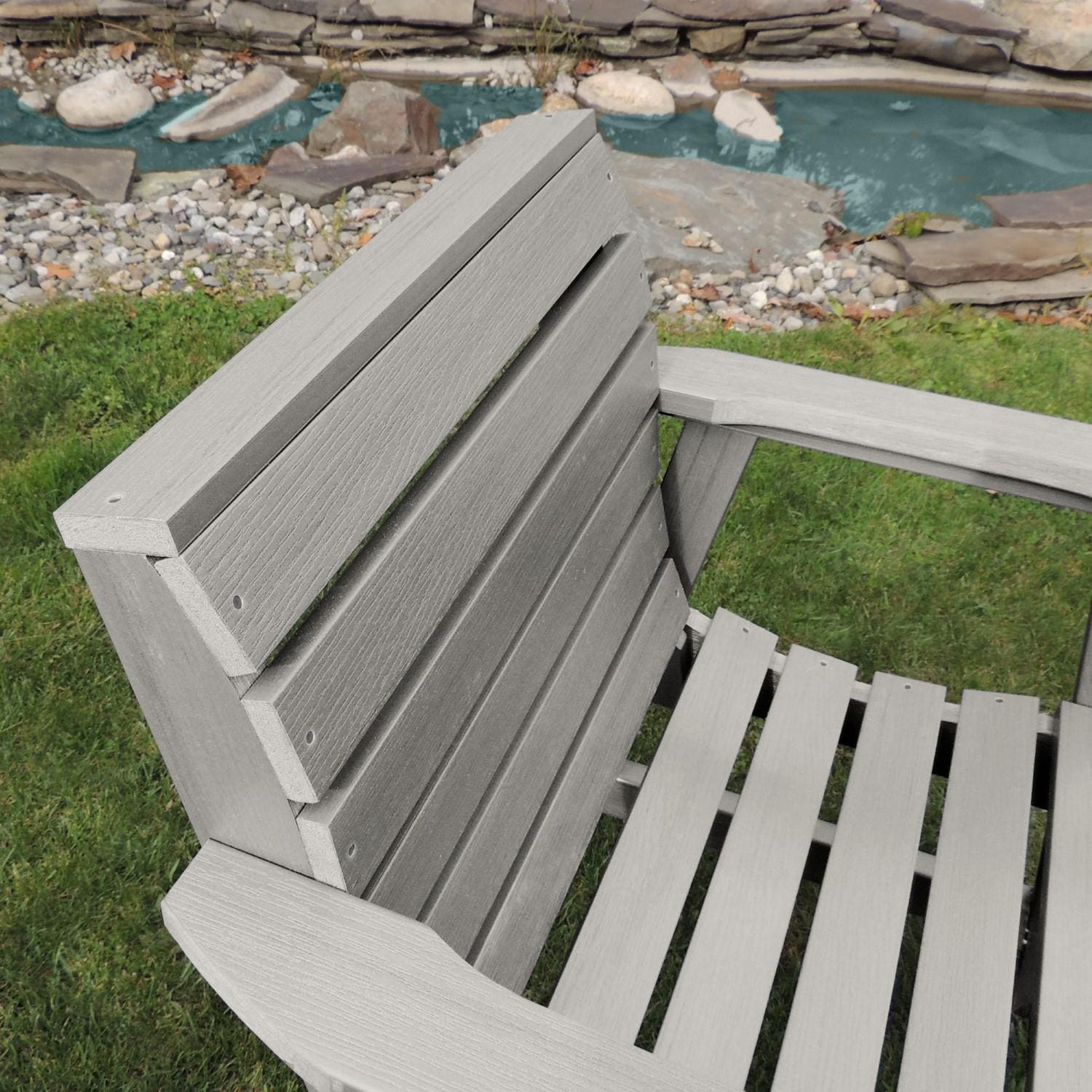 Lakeview Elm Pointe Garden Chair - Harbor Gray - Back thumbnail