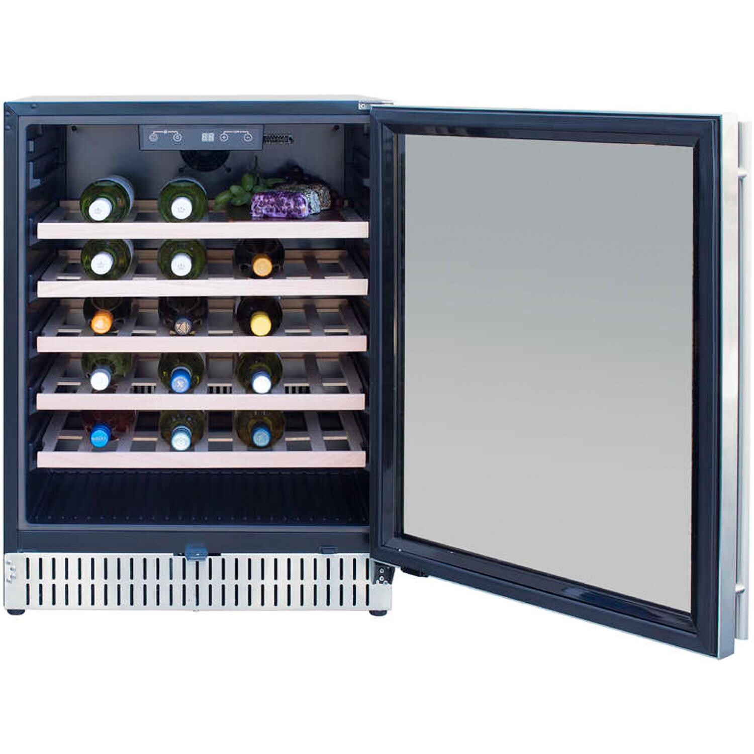 Summerset 24-Inch Outdoor Rated Wine Cooler - SSRFR-24W - Open thumbnail