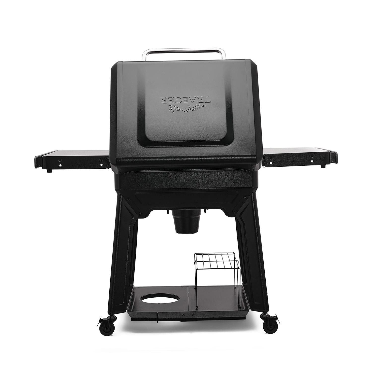 Traeger Flatrock 2 Zone Propane Griddle 4 Pc Bundle - Back Open - White Background thumbnail
