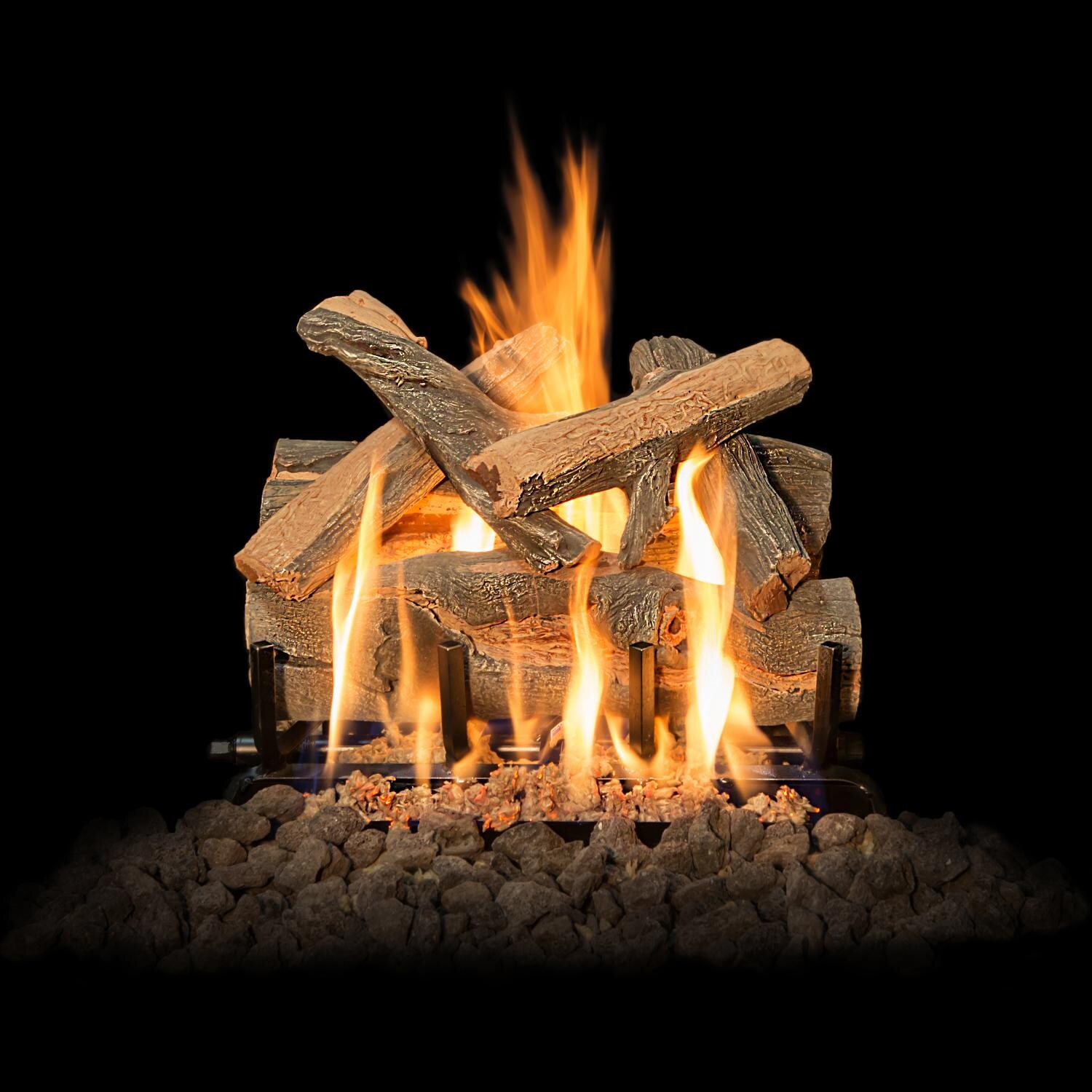 Grand Canyon 18Inch Arizona Juniper Vented Natural Gas Log Set W/ 2BRN