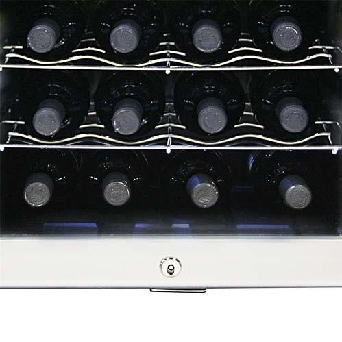 Whynter WC-28S SNO 28 Bottle Lockable Wine Cooler Storage View