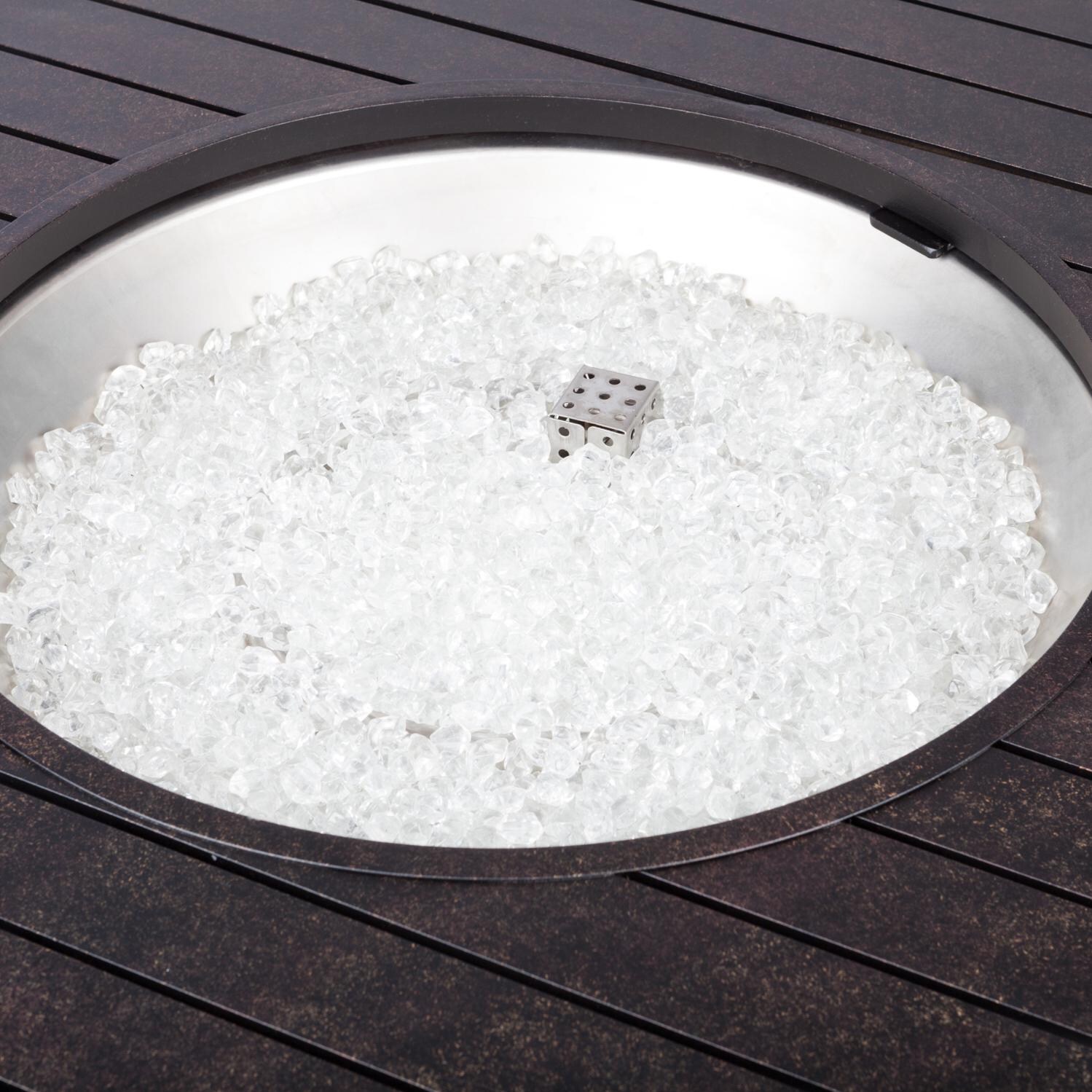 Fire Sense Grand Cooper 47 Inch Propane Gas Fire Pit Table