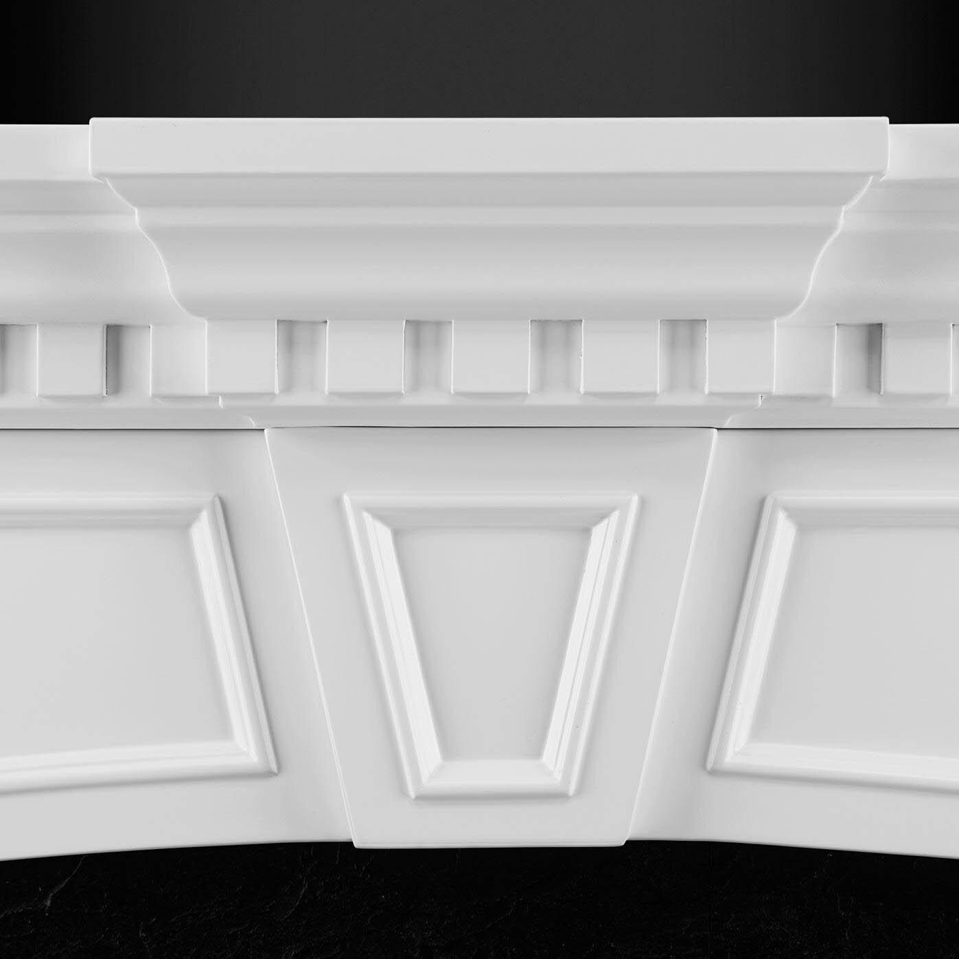 Napoleon NEFP33-2014W 55-Inch Taylor Electric Fireplace Mantel Package - White - Keystone Detail thumbnail