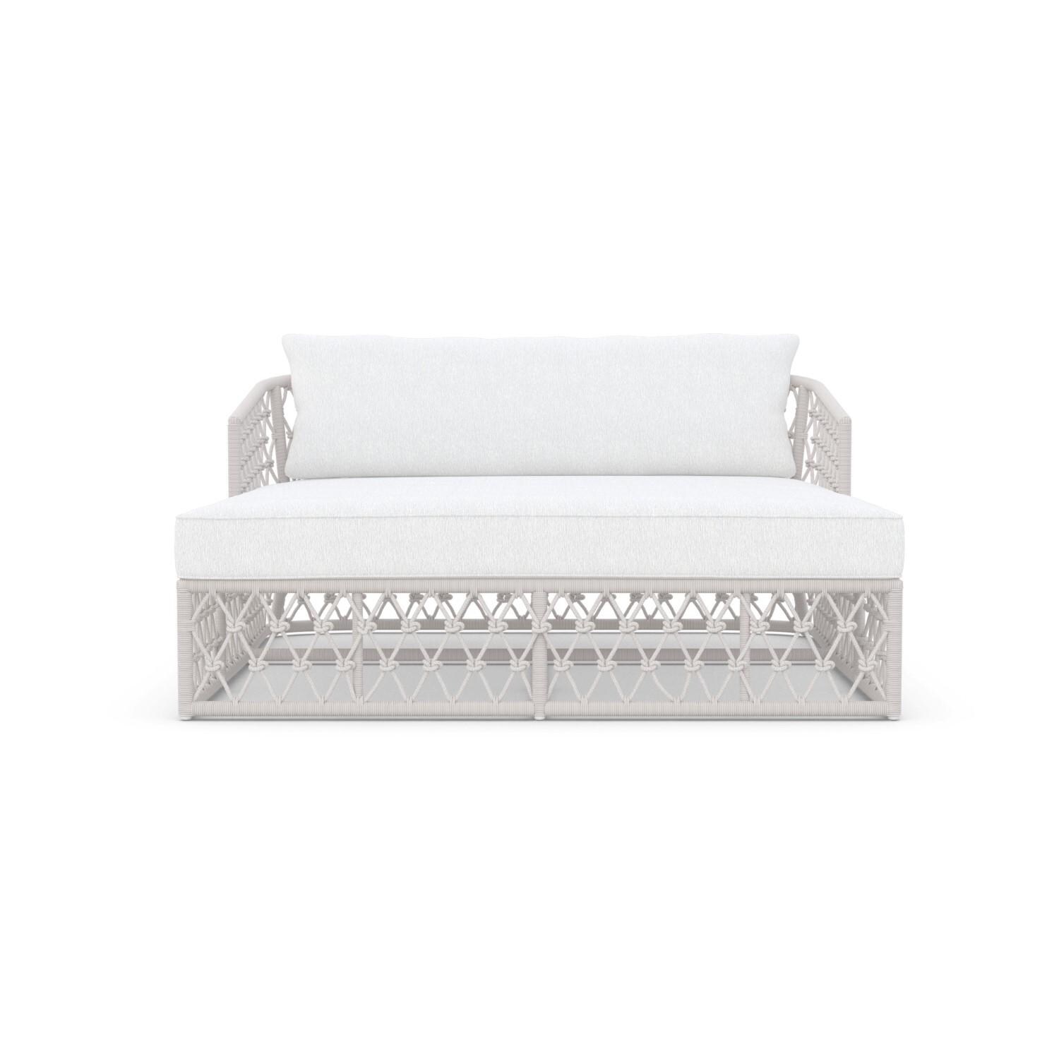Azzurro Living AME-R06DB-CU Amelia Woven Rope Daybed in Sand/Cloud - Front - White Background thumbnail