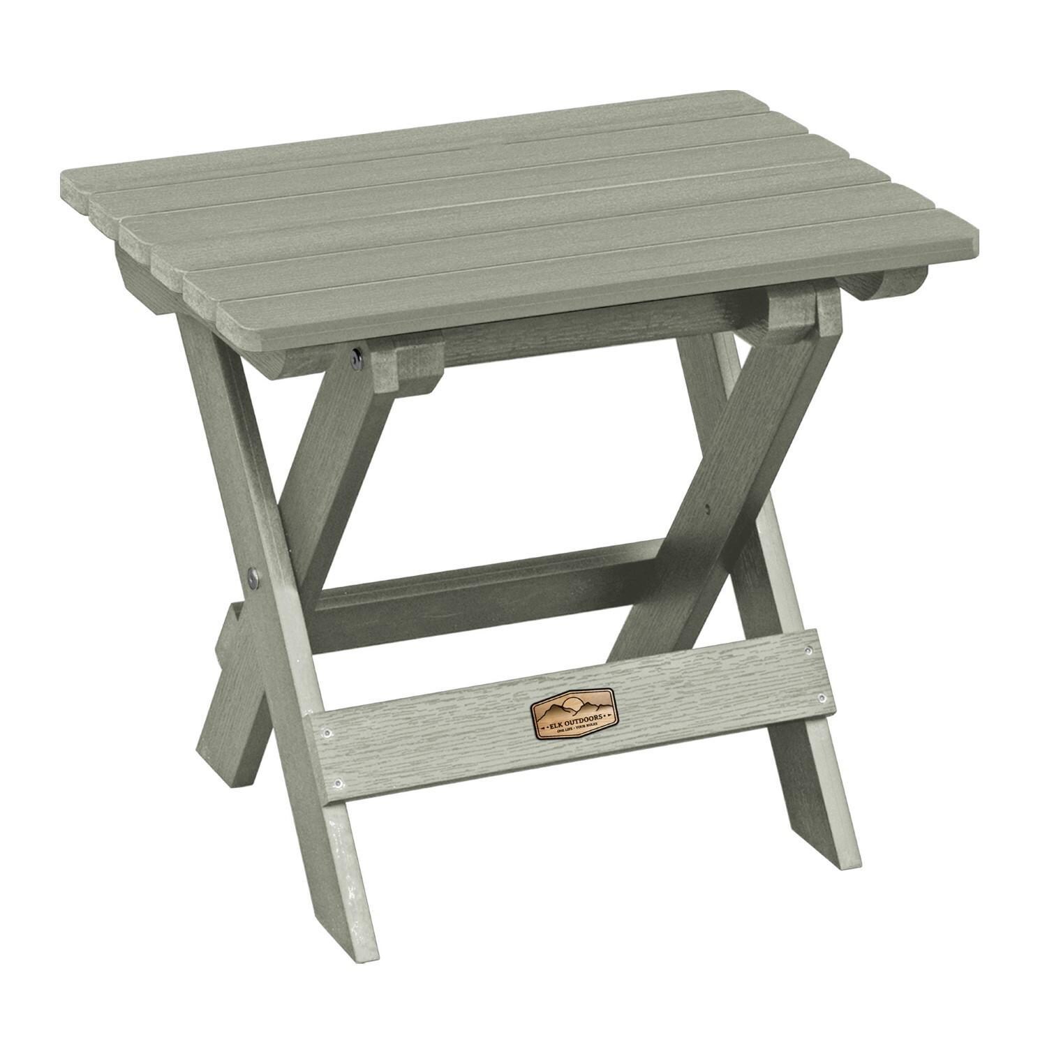 Lakeview The Charmville Folding Side Table - Eucalyptus - On White thumbnail