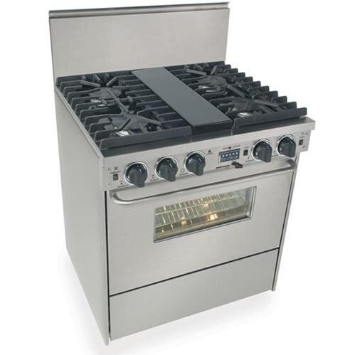 FiveStar Ranges TTN2817BW 30 Inch Natural Gas Convection Range With
