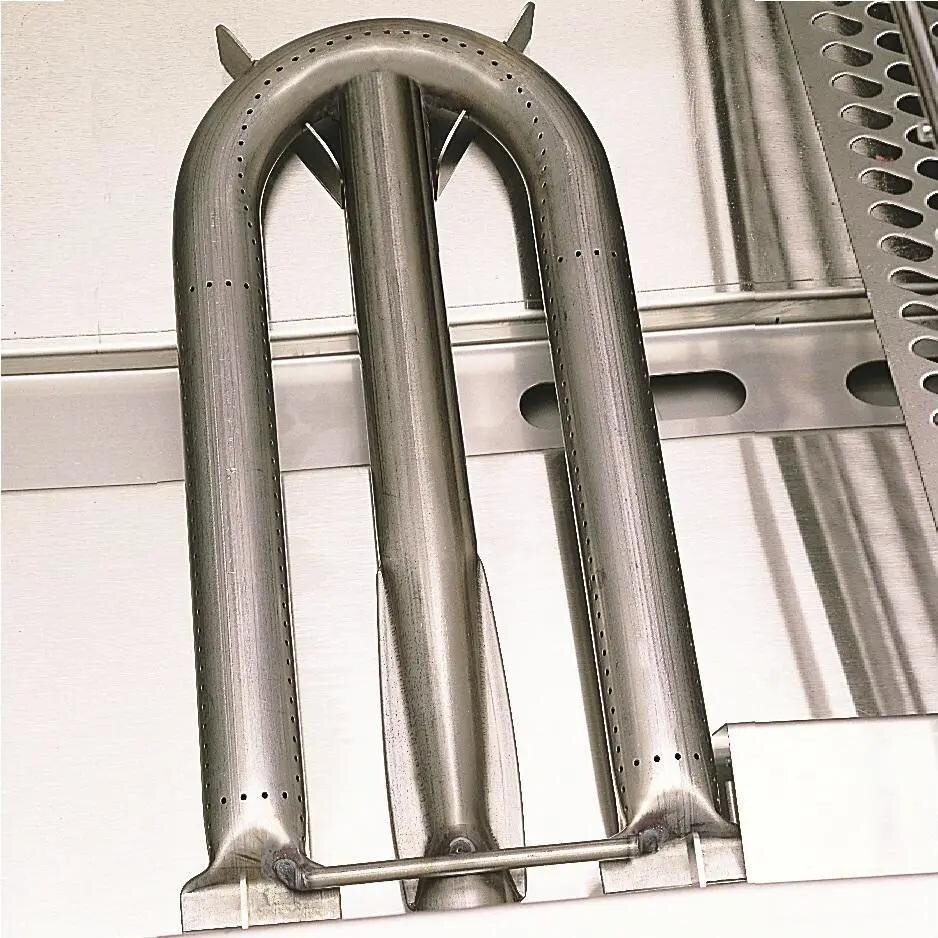 American Outdoor Grill 24PPT-00SP T-Series 24-Inch 2-Burner Freestanding Propane Gas Grill On Pedestal - Stainless Steel U-Shaped Burner thumbnail