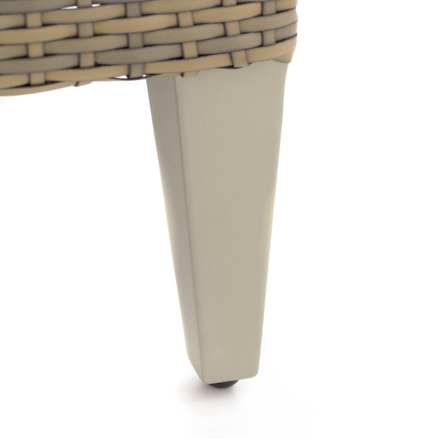 Lafitte 5 Piece Wicker Patio Conversation Set - Foot Detail thumbnail