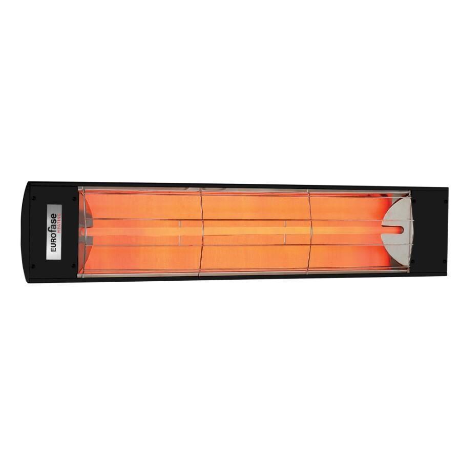 Eurofase EF15120B Plug-In Series 39-Inch 1500 Watt Single Element 120V Electric Infrared Patio Heater In Black - Off thumbnail