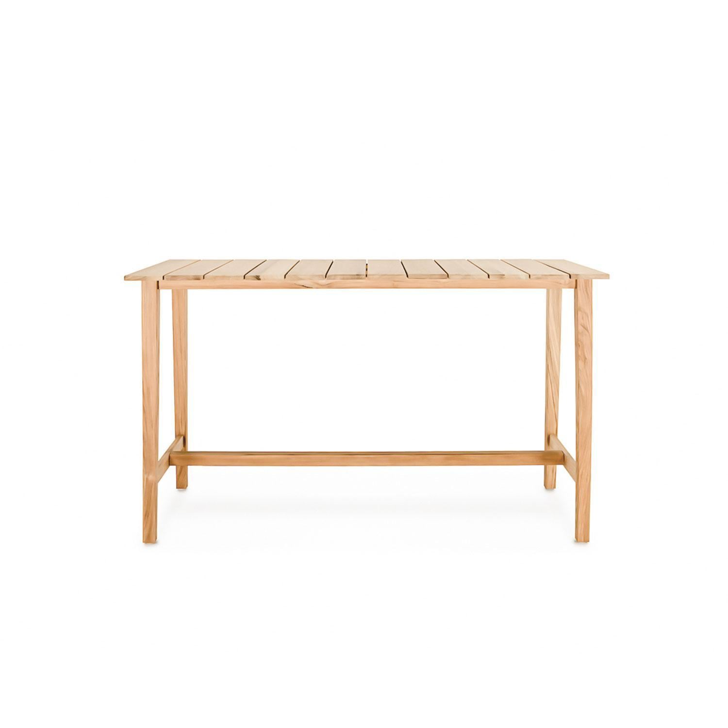 Teak + Table St Barts 5 Piece Bar Set - Bar Table - White Background thumbnail