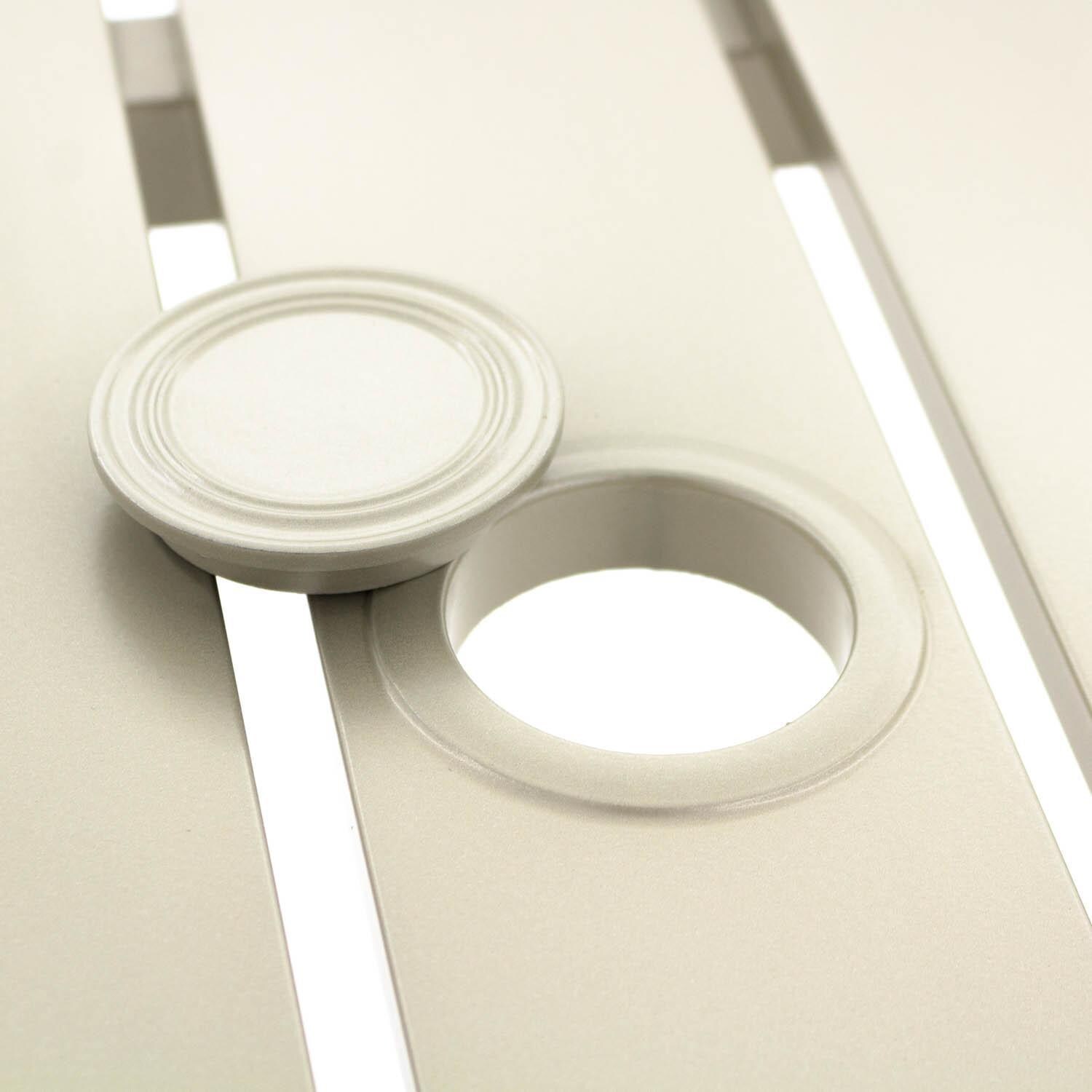 Lafitte 87 X 39 Inch Rectangular Aluminum Patio Dining Table - Umbrella Hole Detail thumbnail