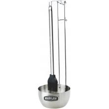 Man-Law 16-Inch Stainless Steel Basting Brush And Pot image