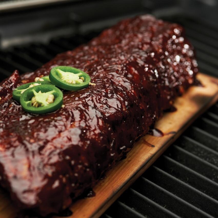 Broil King Maple Grilling Planks - 2 Pack - 63290 - In Use - Lifestyle thumbnail