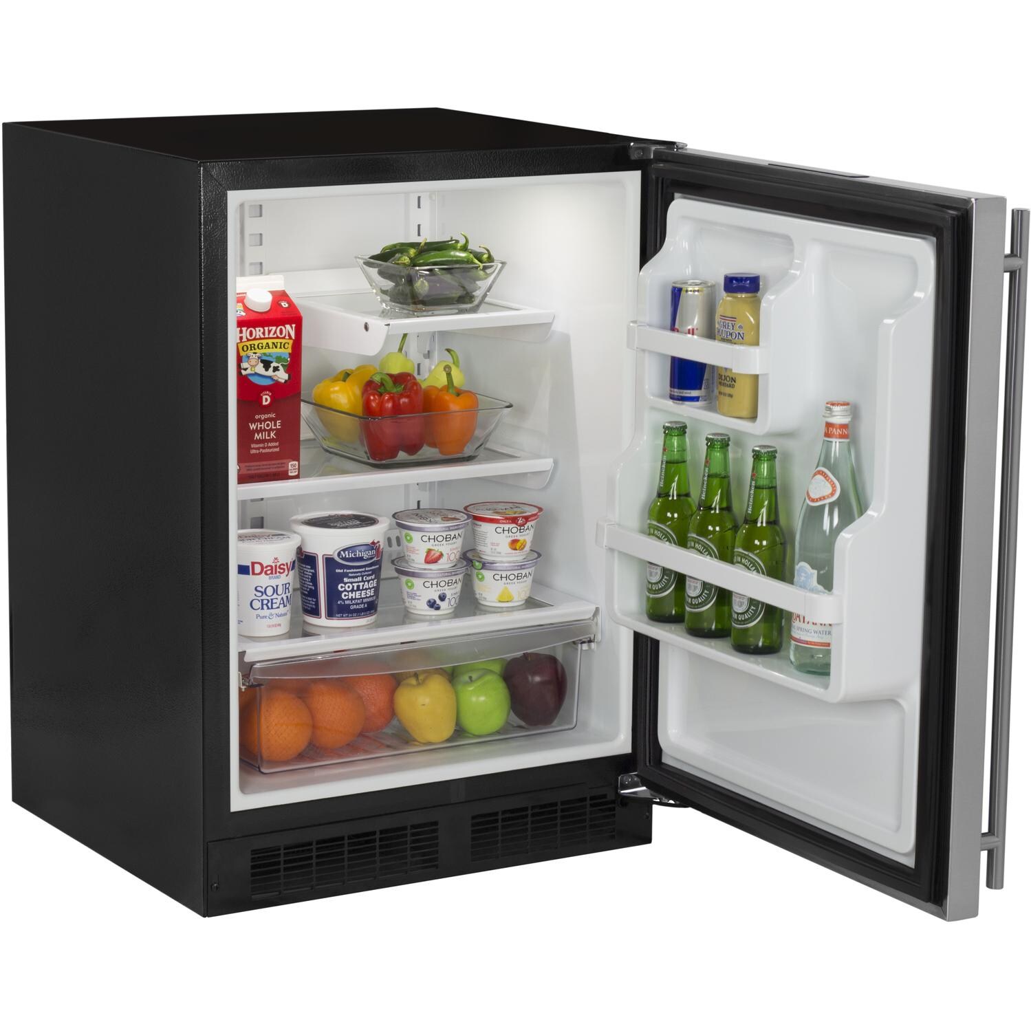 Marvel 24-Inch Under Counter Refrigerator With Utility Bin - Open View thumbnail