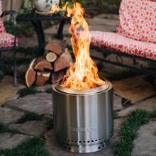 Solo Stove Ranger 15-Inch Round Wood Burning Fire Pit - Stainless Steel - SSRAN