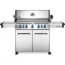Napoleon Prestige 665 Propane Gas Grill with Infrared Rear Burner and Infrared Side Burner - P665RSIBPSS