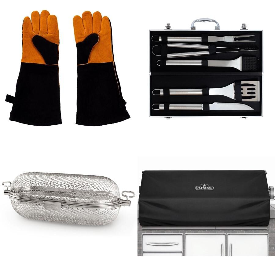 Napoleon BBQ-5PC-TSB+BBQ-LTGL+64000+61826 BBQGuys Exclusive Bundle for PRO 825 Built-In Grill thumbnail