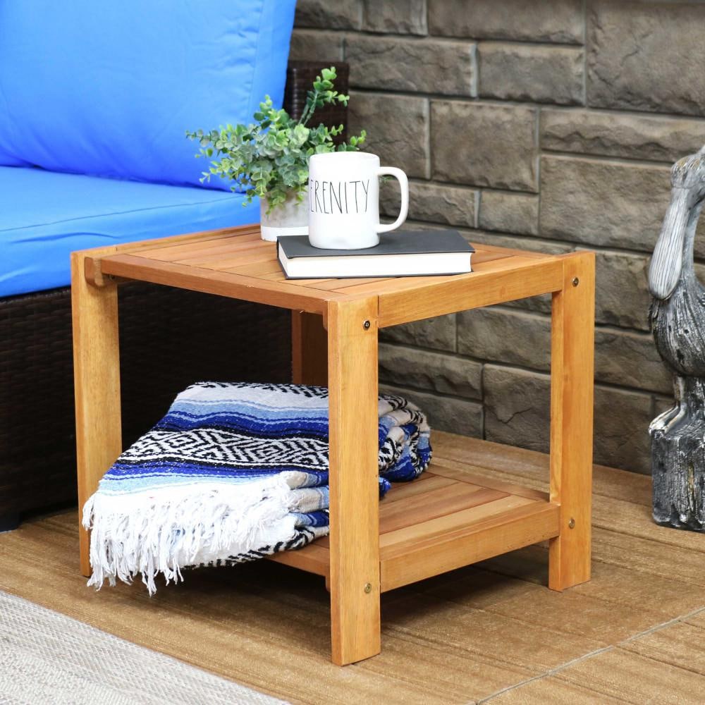 Ultimate Patio 20-Inch Meranti Wood Outdoor Side Table thumbnail