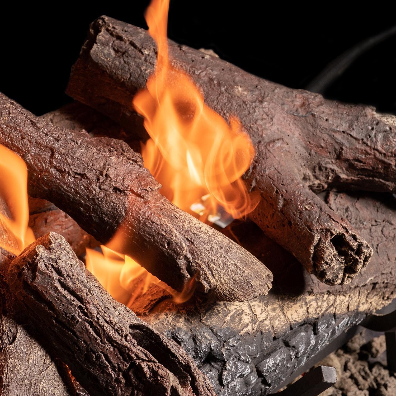 BBQGuys Vail Mountain Vented Gas Log Set - Detail thumbnail