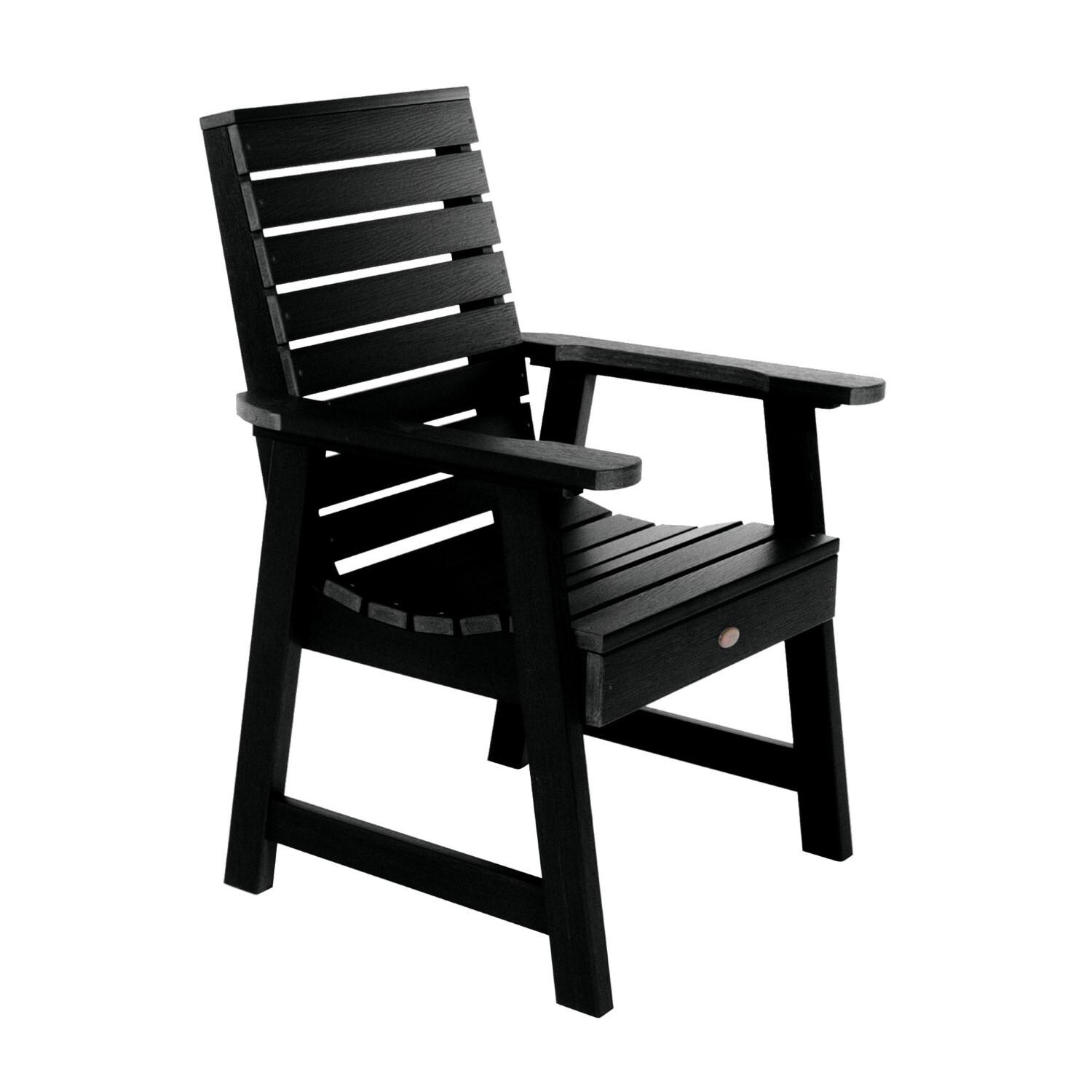 Lakeview Elm Point Dining Armchair - Black - On White thumbnail