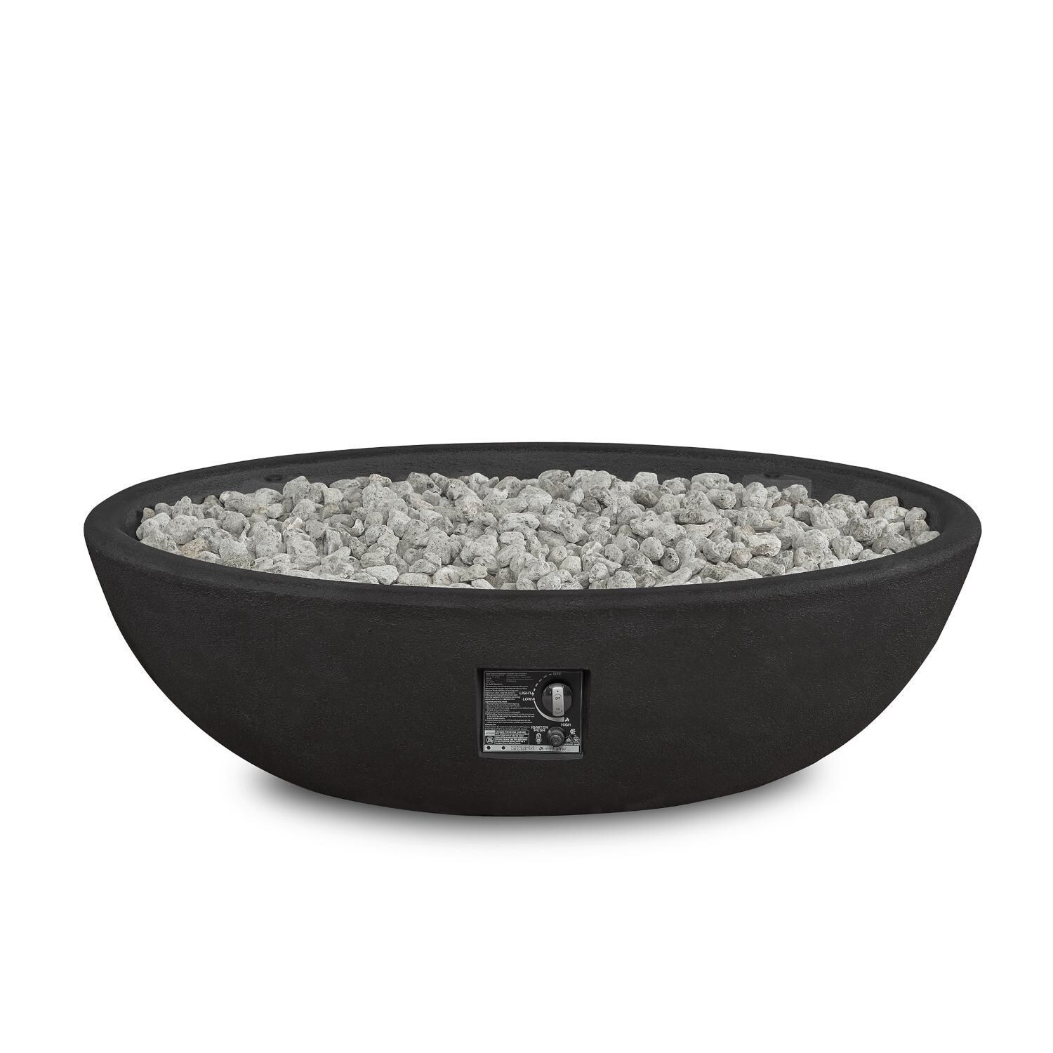 Lakeview Outdoor Designs SC-590NG-SHL Creekwood 48-Inch Oval Natural Gas Fire Bowl - Control