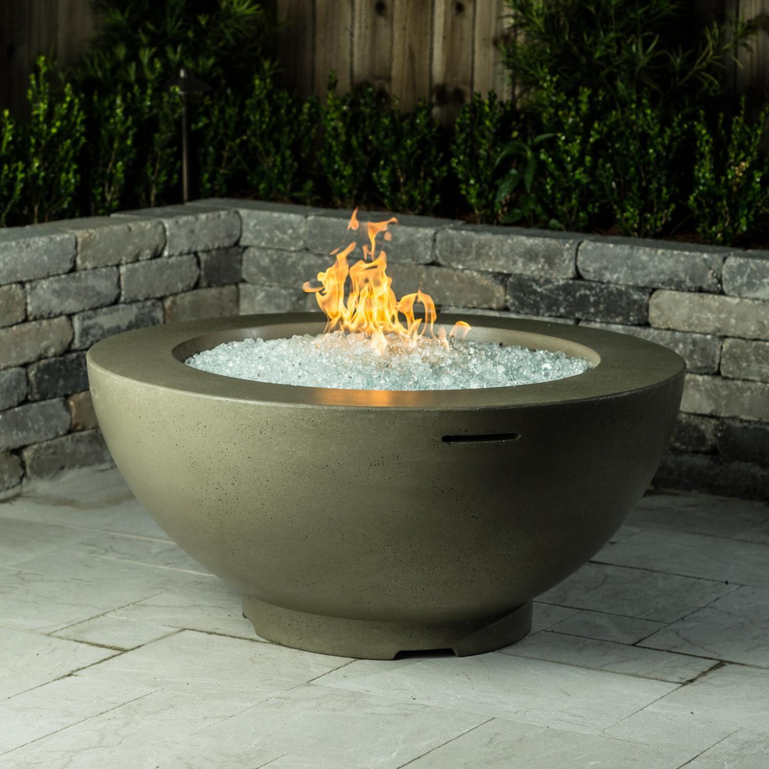 BBQGuys 731-SM-11-V6NC 48 Inch Fire Bowl - Gray thumbnail