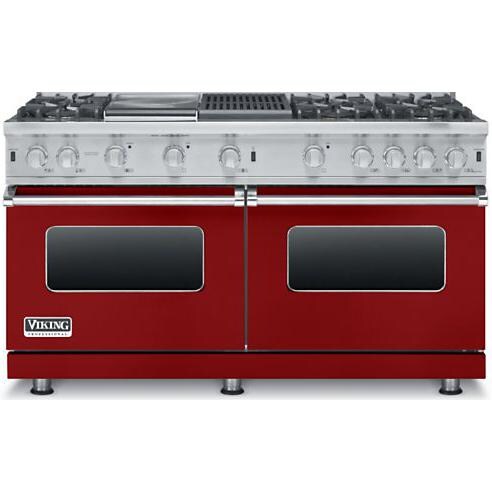 Viking Professional 5 Series 60Inch 6 Burner Natural Gas Range With