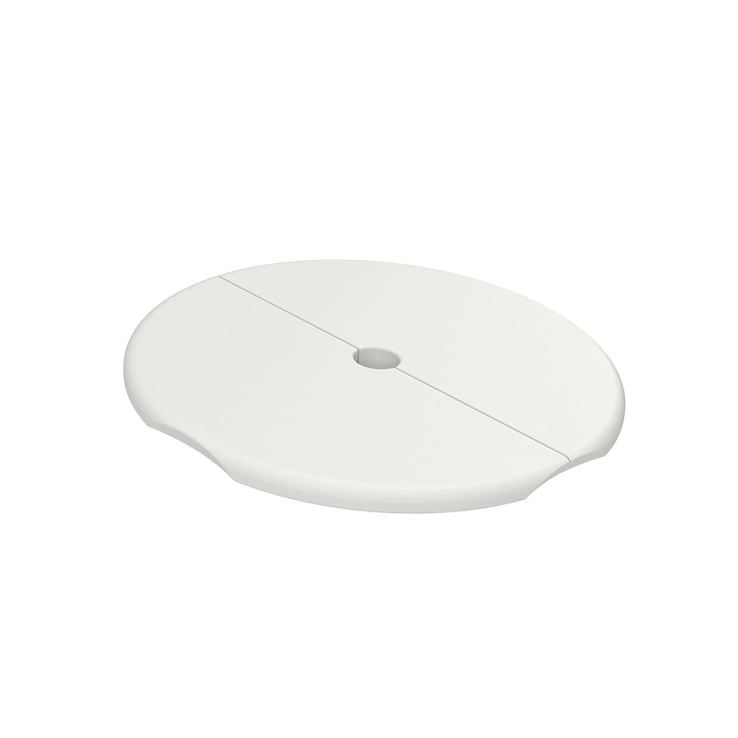 Ledge Lounger In-Pool Signature Tall Ice Bin w/Split Lid w/Hole - White - Lid - Detail thumbnail