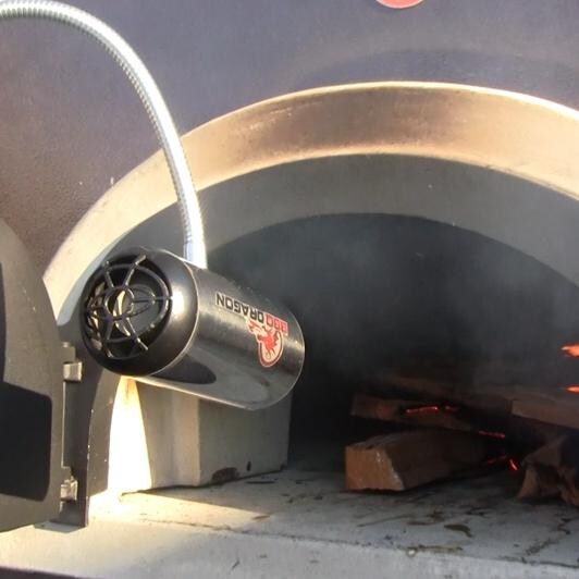 BBQ Dragon Fire Supercharger - Lighting A Chicago Brick Oven thumbnail