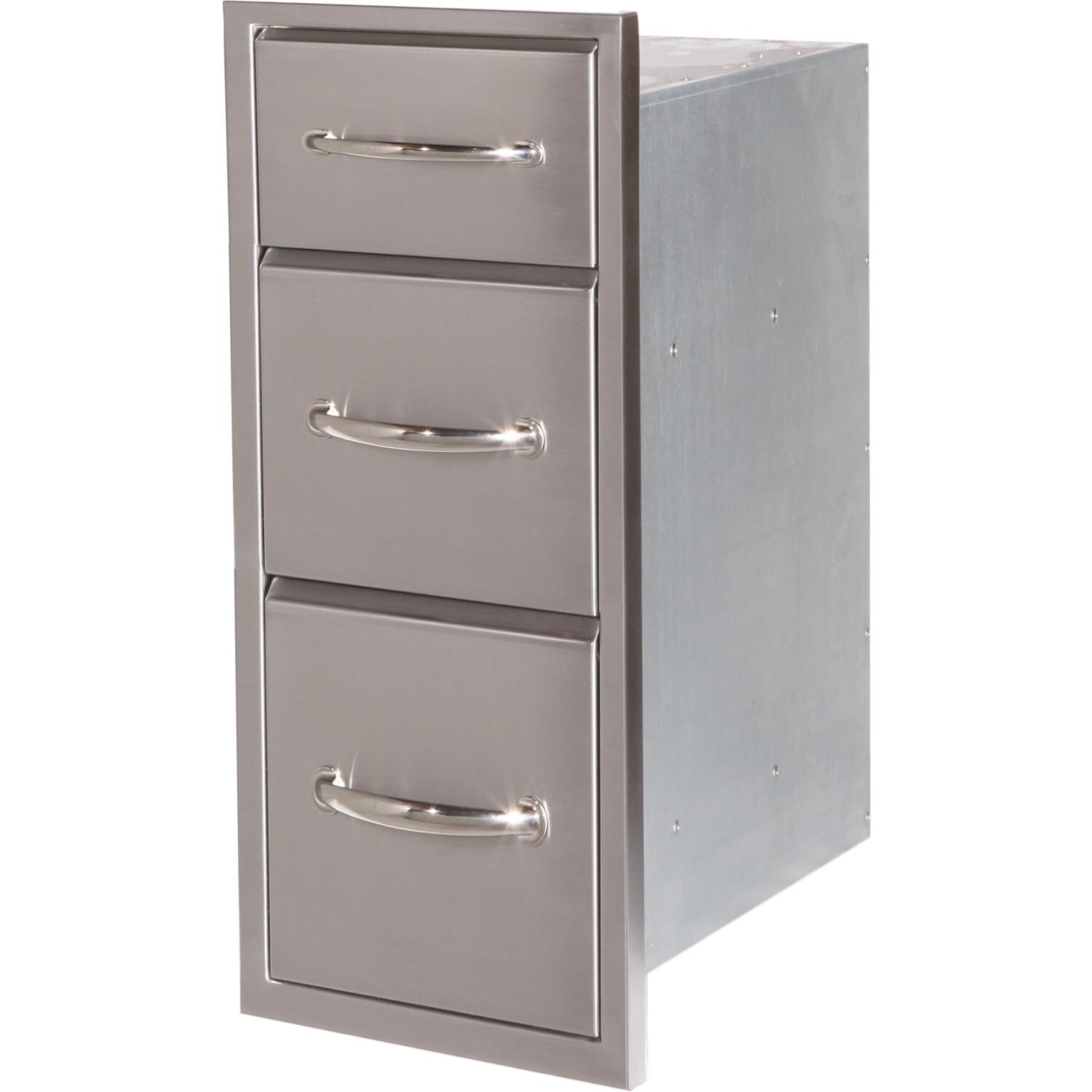 Luxor Medallion 15-Inch Triple Access Drawer -AHT-M-3D thumbnail