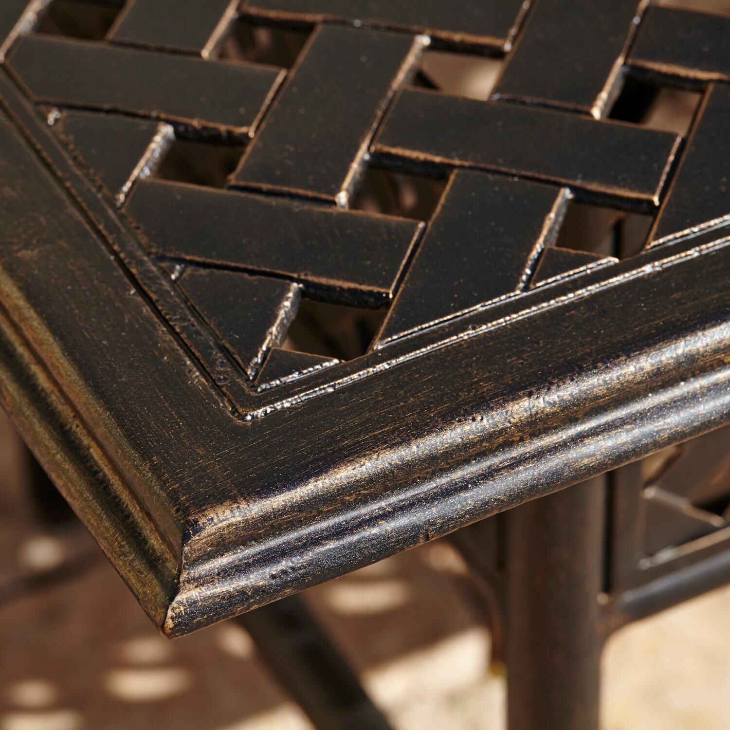 Catalina Cast Aluminum Table - Top Detail thumbnail