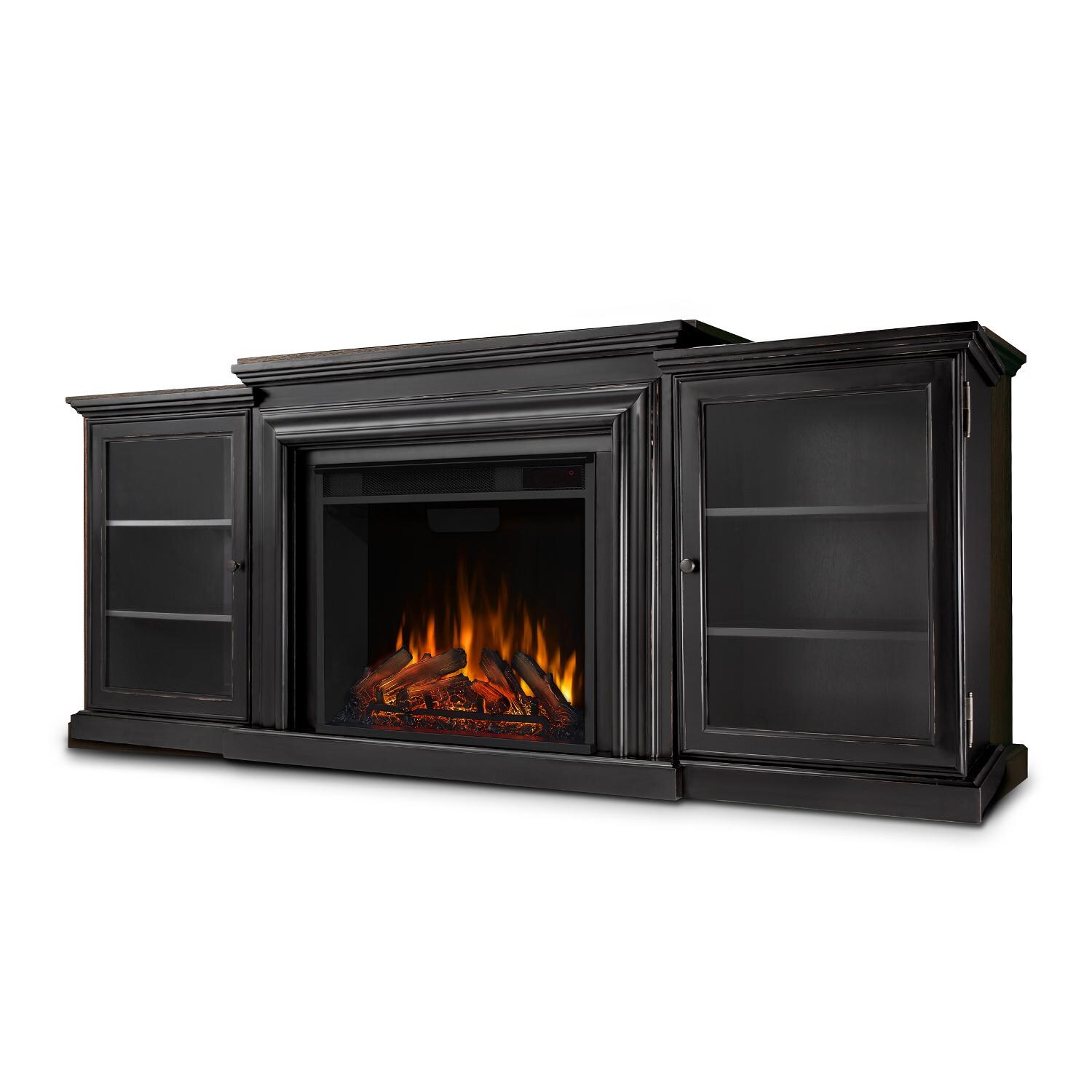 Real Flame - 7740E-BW - Frederick 72-Inch Electric Fireplace Entertainment Center - Blackwash - Front thumbnail