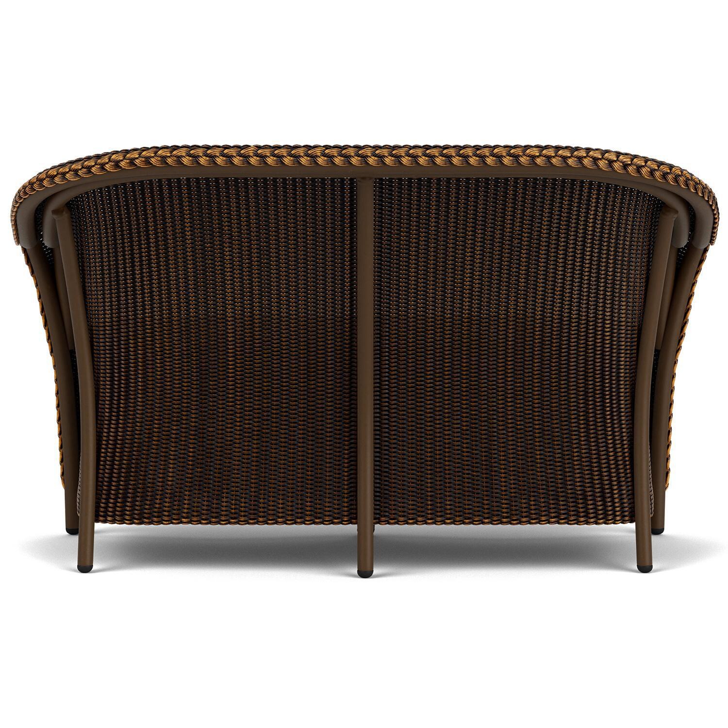 Lloyd Flanders Reflections 3-Piece Seating Set W/ Spring Rockers in Mink Finish - Loveseat Back thumbnail