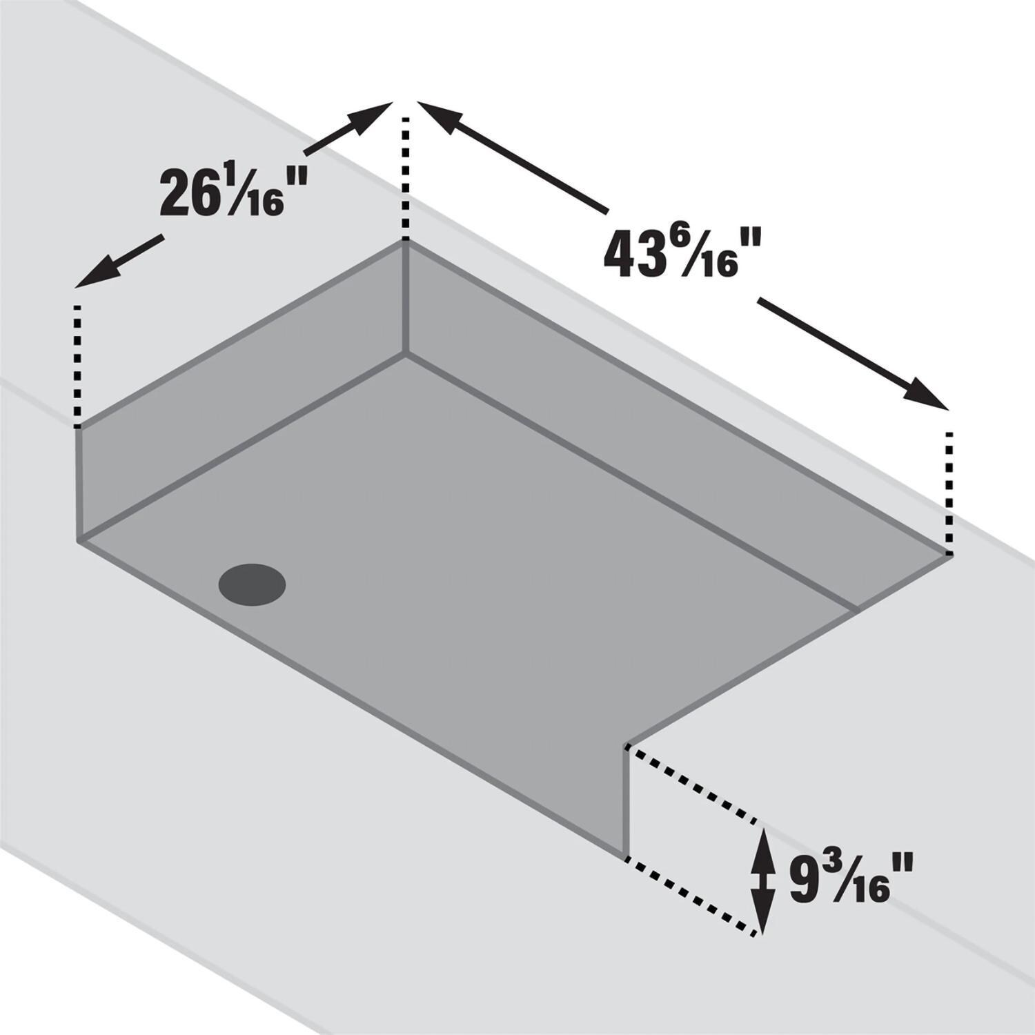 Blackstone Products 6430 Blackstone Insulation Jacket for 36 Inch Built In Griddles - 6430 - Cutout Dimensions - Dimensional thumbnail