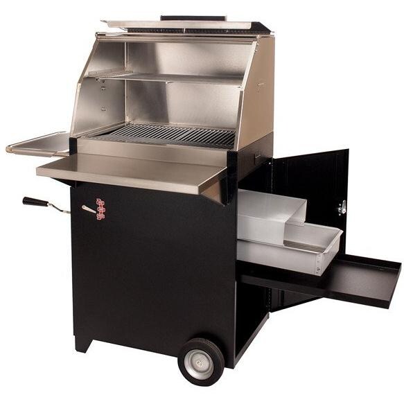 Hasty-Bake Continental Dual Finish Charcoal Grill - Open thumbnail