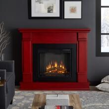 Real Flame Silverton 48-Inch Electric Fireplace With Mantel - Rustic Red - G8600E-RR image