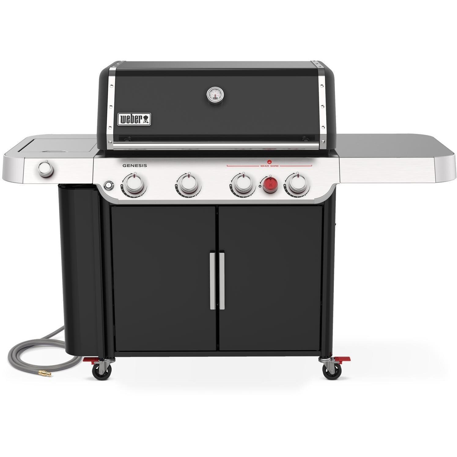 Weber Genesis E-435 Natural Gas Grill w/ Sear Zone & Side Burner - Black - 38410001