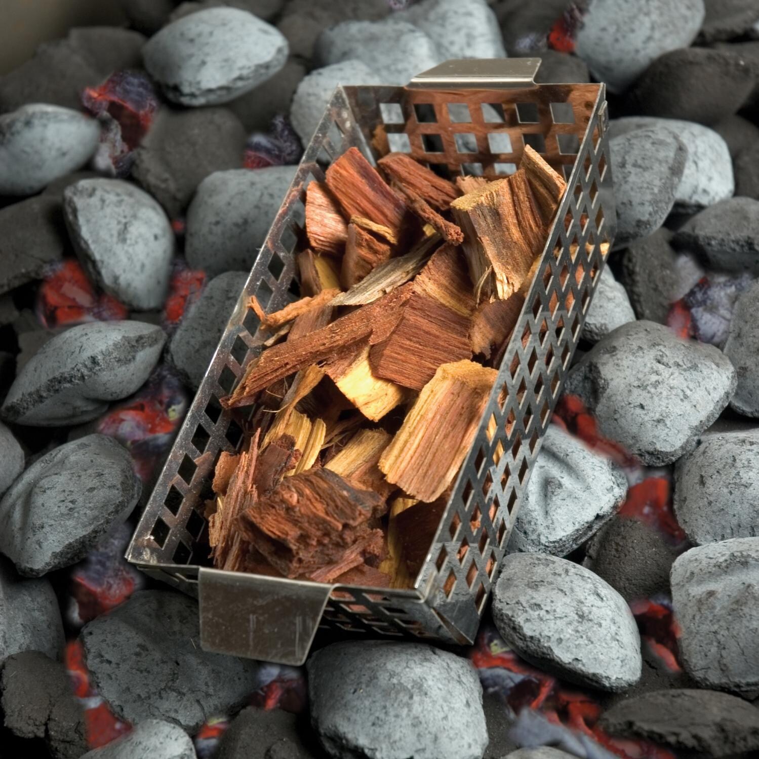 Steven Raichlen Wood Chip Tray On Coals thumbnail