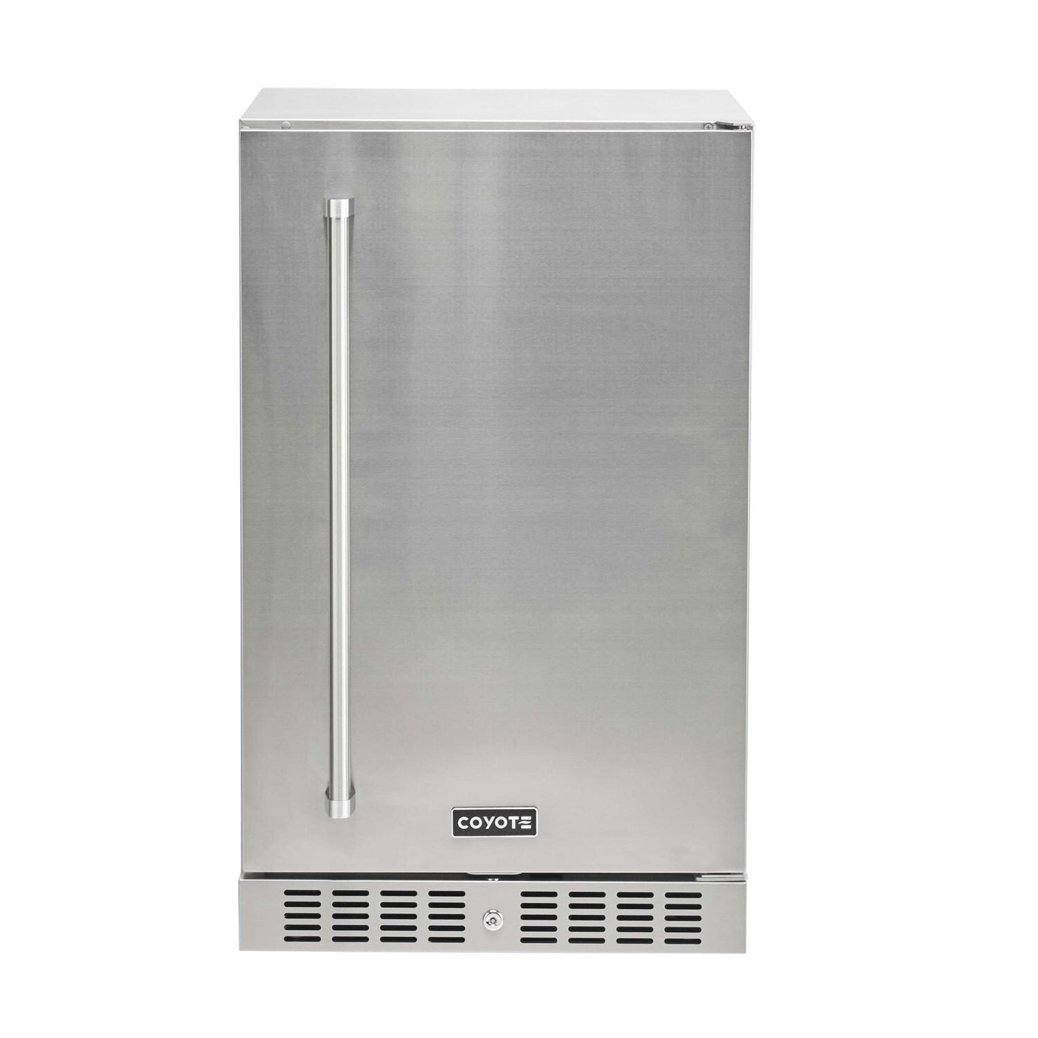 Coyote 21 Inch Built-In Refrigerator - C121R-S-R - Front - White Background thumbnail