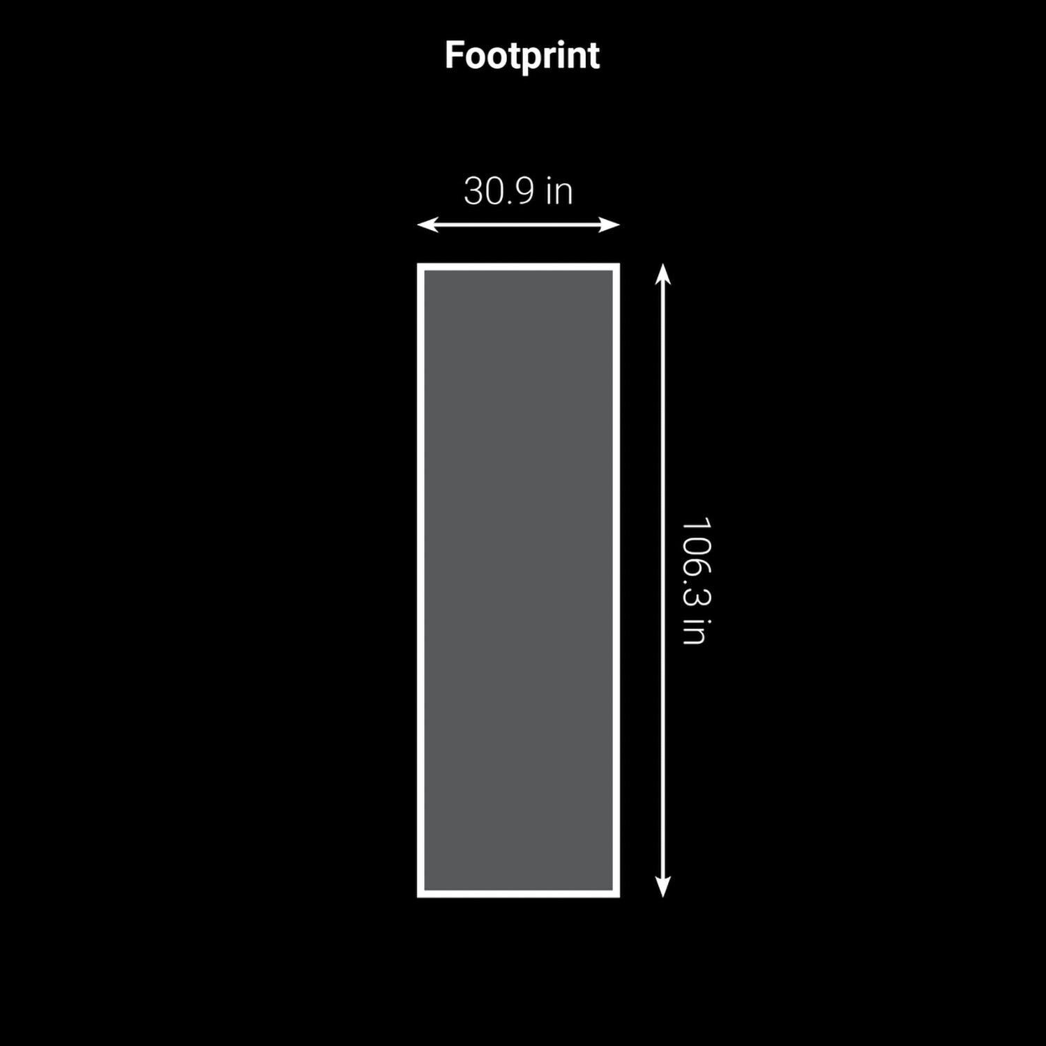 Broil King 897844E Imperial S 690iE 10 Ft Outdoor Kitchen Island w/ Propane 6 Burner Grill - Footprint - Dimensional thumbnail