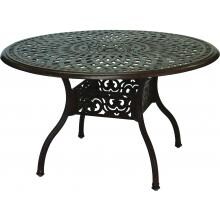 Darlee Series 60 48 Inch Cast Aluminum Patio Dining Table - Antique Bronze image