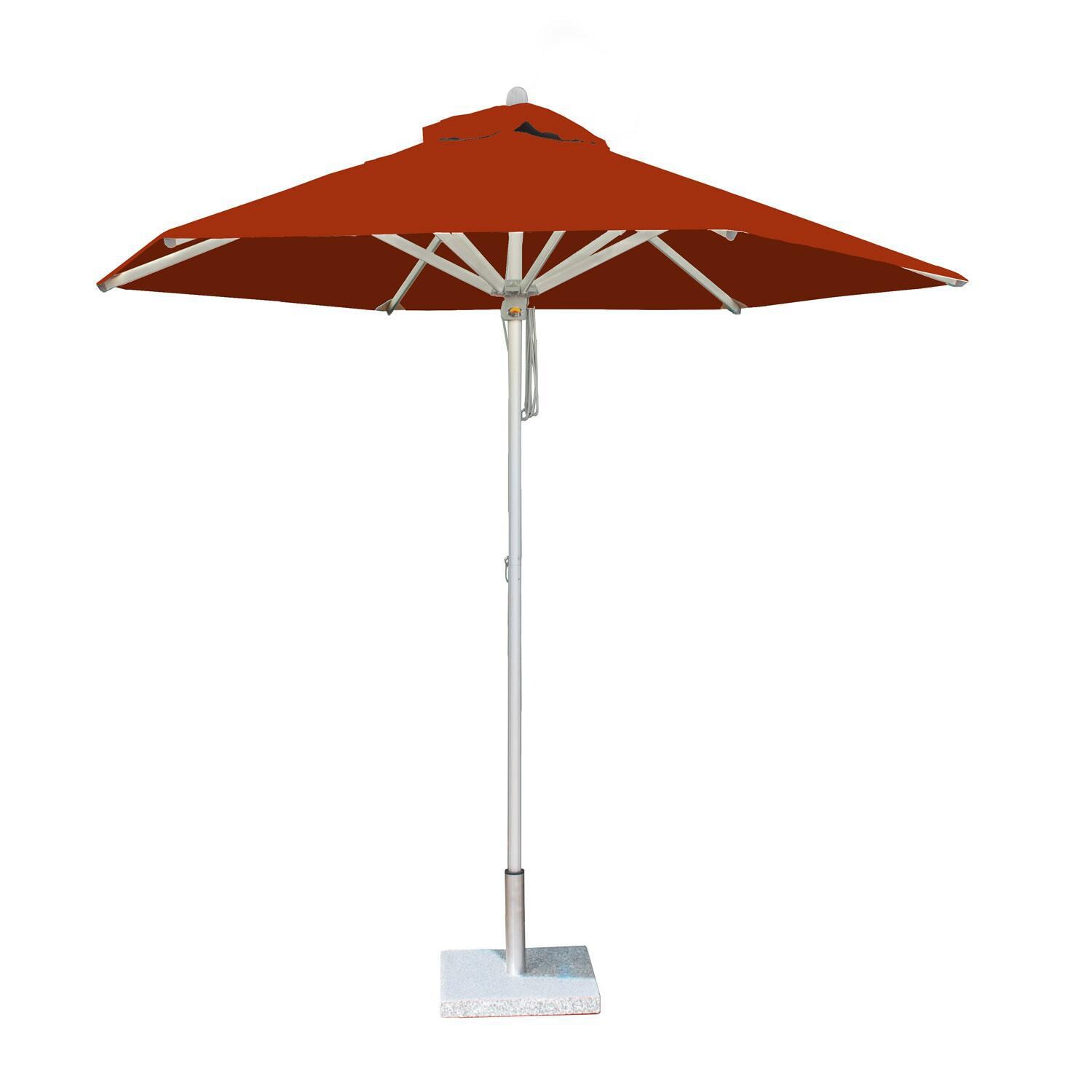Bambrella Santa Ana 9 Ft Round Market Umbrella - Terracotta Canopy